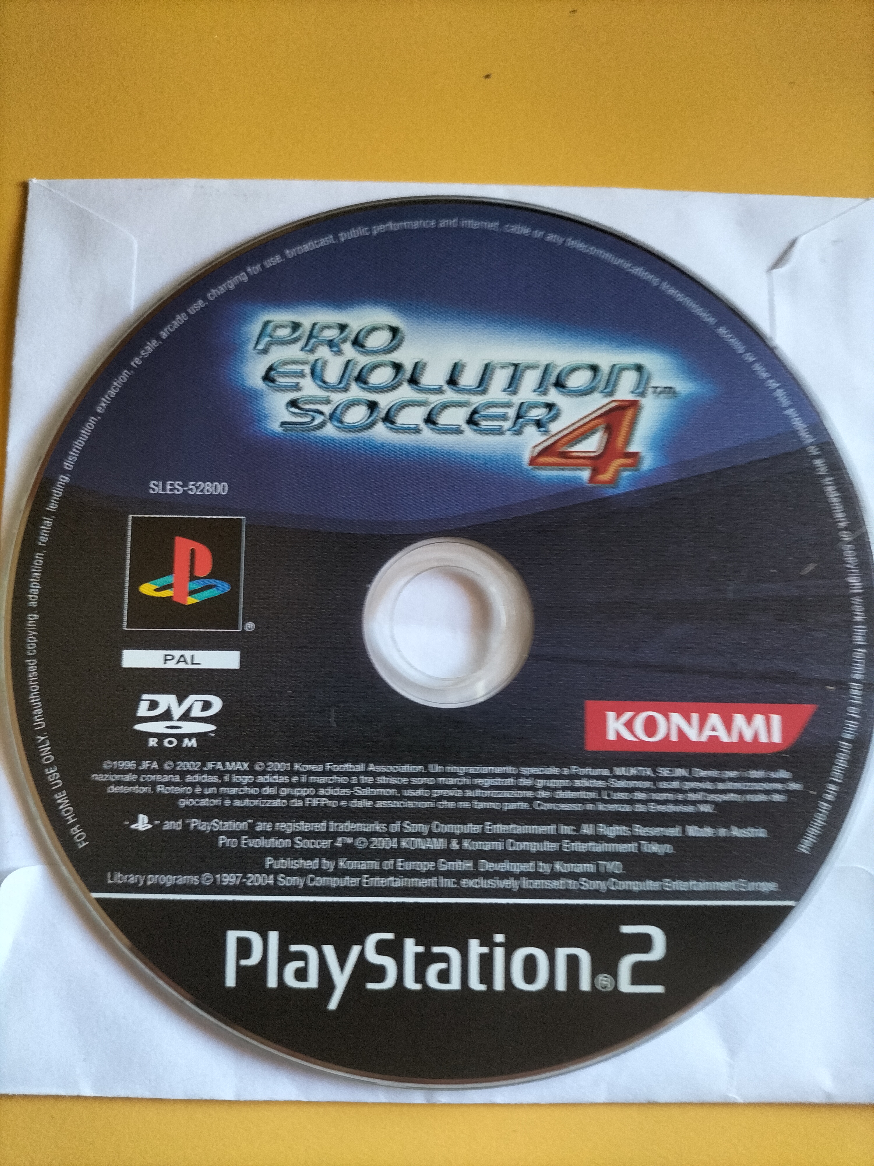 Pro Evolution Soccer 4 CD -PAL-